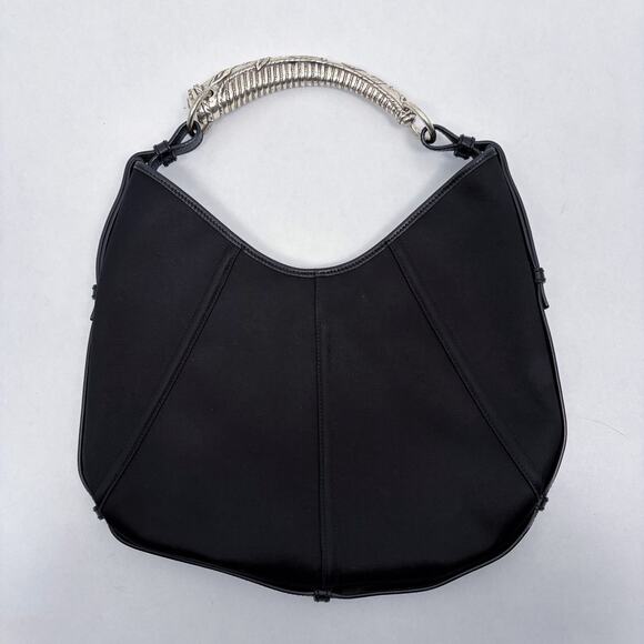 Yves Saint Laurent Handbags - Yves Saint Laurent Large Mombasa Satin Bag Black